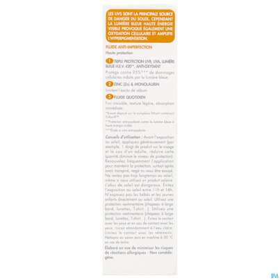 Sie sehen eine Packung Sonnenprodukte Avene Anti-imperfection Fluid Spf50 40ml, Produktbild: 07 Sonnenprodukte Avene Anti-imperfection Fluid Spf50 40ml, A-Nr.: 5899169 - 07