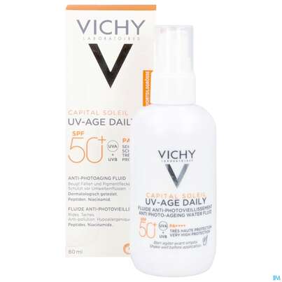 Sonnenprodukte Vichy/capital Soleil Uv-age Daily Lsf 50+ 80ml, A-Nr.: 5893356 - 10