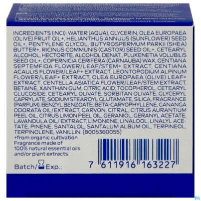 Sie sehen eine Packung Weleda Blauer Enzian +edelweiss Festigende Tagespflege 40ml, Produktbild: 05 Weleda Blauer Enzian +edelweiss Festigende Tagespflege 40ml, A-Nr.: 5729941 - 05