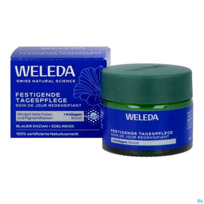 Sie sehen eine Packung Weleda Blauer Enzian +edelweiss Festigende Tagespflege 40ml, Produktbild: 12 Weleda Blauer Enzian +edelweiss Festigende Tagespflege 40ml, A-Nr.: 5729941 - 12