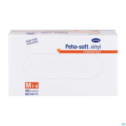 Untersuchungshandschuhe Peha/soft/puderfrei Vinyl Unsteril Mittel M 94217 100st, A-Nr.: 2369229 - 02