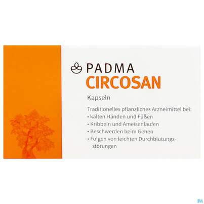 Sie sehen eine Packung Padma Circosan Kapseln 60st, Produktbild: 01 Padma Circosan Kapseln 60st, A-Nr.: 3780872 - 01