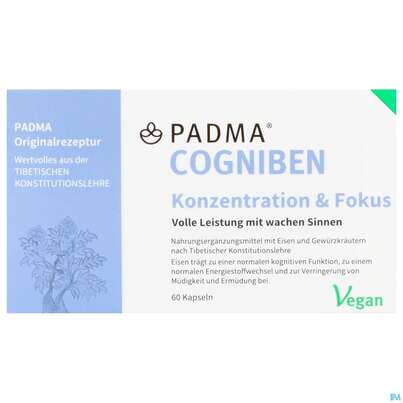 Padma Kapseln Cogniben Konzentration 60st, A-Nr.: 5664466 - 01