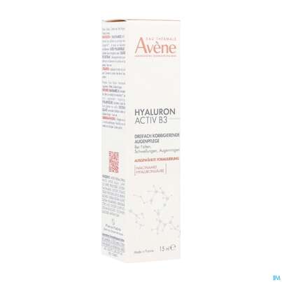 Sie sehen eine Packung Avene Hyaluron Activ B3 Augencreme 15ml, Produktbild: 03 Avene Hyaluron Activ B3 Augencreme 15ml, A-Nr.: 5693410 - 03