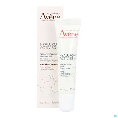 Sie sehen eine Packung Avene Hyaluron Activ B3 Augencreme 15ml, Produktbild: 17 Avene Hyaluron Activ B3 Augencreme 15ml, A-Nr.: 5693410 - 17