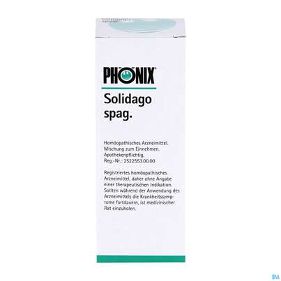 Sie sehen eine Packung Phoenix Tropfen Solidago 50ml, Produktbild: 02 Phoenix Tropfen Solidago 50ml, A-Nr.: 3072158 - 02