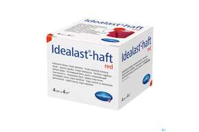 Elastische Binden Idealast/haft Kohaesiv/color Rot 4mx 4cm 1st, A-Nr.: 4174613 - 01
