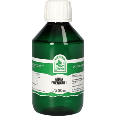 Sie sehen eine Packung AQUA FOENICULI 250 ML, Produktbild: 01 AQUA FOENICULI 250 ML, A-Nr.: 5061325 - 01