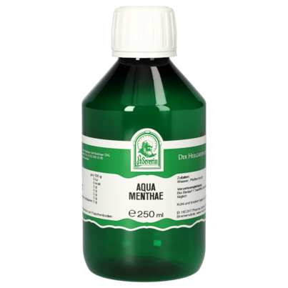 Sie sehen eine Packung AQUA MENTHAE 250 ML, Produktbild: 01 AQUA MENTHAE 250 ML, A-Nr.: 5061383 - 01