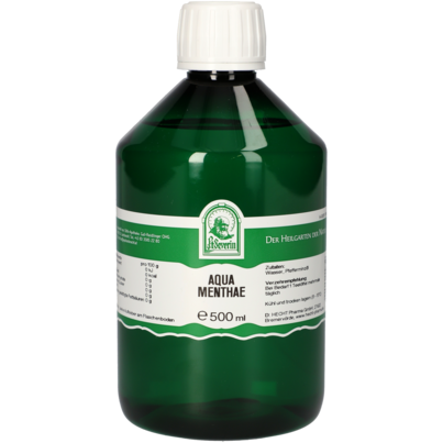 Sie sehen eine Packung AQUA MENTHAE 500 ML, Produktbild: 01 AQUA MENTHAE 500 ML, A-Nr.: 5061408 - 01
