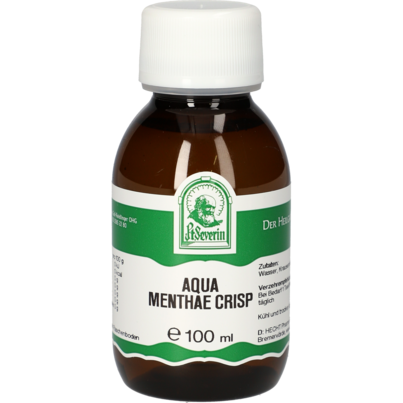 Sie sehen eine Packung AQUA MENTHAE CRISP 100 ML, Produktbild: 01 AQUA MENTHAE CRISP 100 ML, A-Nr.: 5061443 - 01
