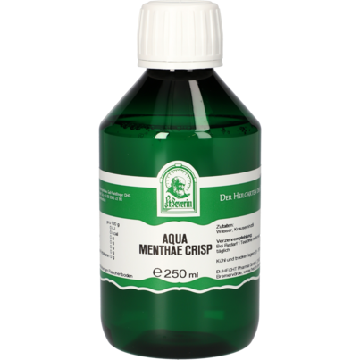 Sie sehen eine Packung AQUA MENTHAE CRISP 250 ML, Produktbild: 01 AQUA MENTHAE CRISP 250 ML, A-Nr.: 5061466 - 01