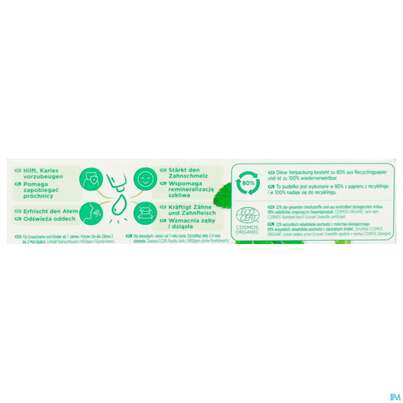 Sie sehen eine Packung Zahnpaste Gum Bio Aloe Vera +peffer- Minze Bu-70 75ml, Produktbild: 03 Zahnpaste Gum Bio Aloe Vera +peffer- Minze Bu-70 75ml, A-Nr.: 5398154 - 03