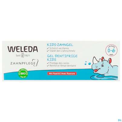 Sie sehen eine Packung Zahngel Weleda Mit Fluorid Kids 50ml, Produktbild: 04 Zahngel Weleda Mit Fluorid Kids 50ml, A-Nr.: 5908655 - 04