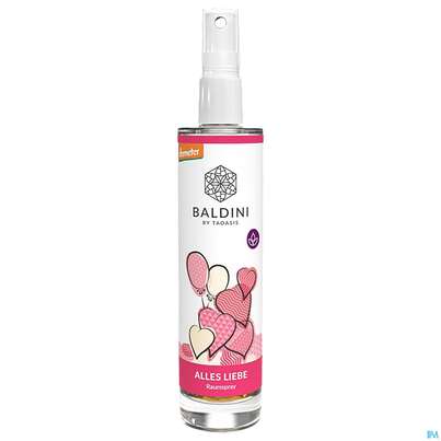 Sie sehen eine Packung Taoasis Baldini Bio/raumspray Alles Liebe 50ml, Produktbild: 02 Taoasis Baldini Bio/raumspray Alles Liebe 50ml, A-Nr.: 5857219 - 02