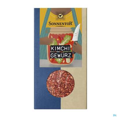 Sie sehen eine Packung Sonnentor Gewuerzmischung/bio Kimchi 01268 80g, Produktbild: 01 Sonnentor Gewuerzmischung/bio Kimchi 01268 80g, A-Nr.: 5847793 - 01