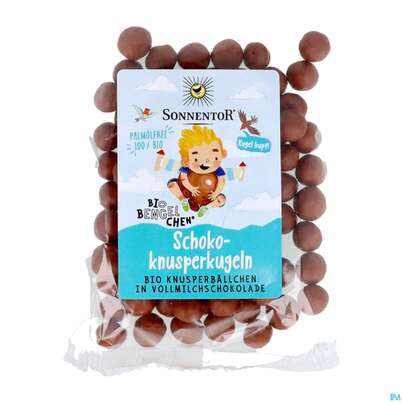 Sie sehen eine Packung Sonnentor Biobengelchen Schokoknusperkugeln Neu 01062 30g, Produktbild: 01 Sonnentor Biobengelchen Schokoknusperkugeln Neu 01062 30g, A-Nr.: 5917134 - 01