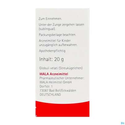 Silicea Comp Wala Globuli Velati 20g, A-Nr.: 4482935 - 06