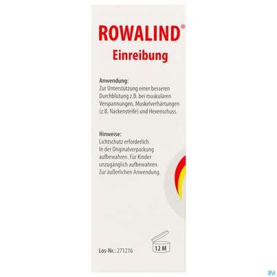 Sie sehen eine Packung Rowalind Einreibung 50ml, Produktbild: 05 Rowalind Einreibung 50ml, A-Nr.: 5460568 - 05