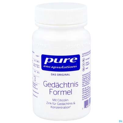 Sie sehen eine Packung Pure Encapsulations Kapseln Gedaechtnis Formel Cga6a 60st, Produktbild: 01 Pure Encapsulations Kapseln Gedaechtnis Formel Cga6a 60st, A-Nr.: 5750651 - 01