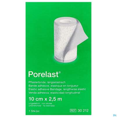 Pflasterbinden Porelast Laengselast.ungedehnt 2,5mx 10cm 1st, A-Nr.: 5026429 - 09