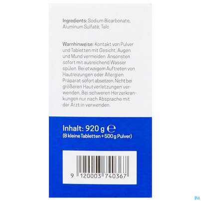 Sie sehen eine Packung Helfe Cordis Kohlensaeurebad Fuer Teilbaeder 8 Tabl 920g 500g Pulver, Produktbild: 06 Helfe Cordis Kohlensaeurebad Fuer Teilbaeder 8 Tabl 920g 500g Pulver, A-Nr.: 5921822 - 06