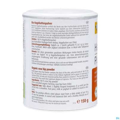 Sie sehen eine Packung Hagebutten Pulver Bio Raab 150g, Produktbild: 06 Hagebutten Pulver Bio Raab 150g, A-Nr.: 5870438 - 06