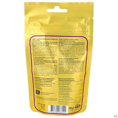 Grethers Pastillen Zuckerfrei Blueberry Beutel 110g, A-Nr.: 5903675 - 04