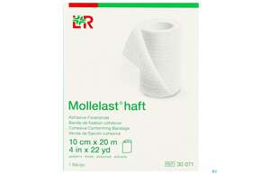 Fixierbinden Mollelast Haft Weiss 20mx 10cm 1st, A-Nr.: 1767726 - 01