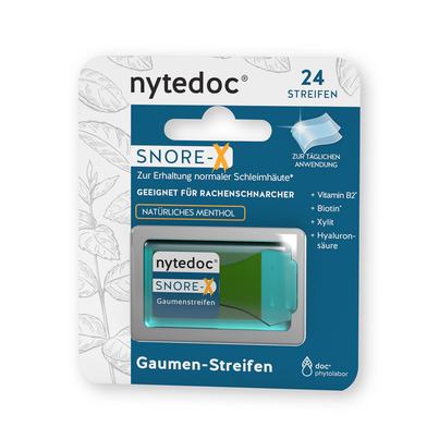 nytedoc® SNORE-X® Gaumen-Streifen, A-Nr.: 5928043 - 01