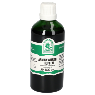Sie sehen eine Packung ARNIKAWURZEL TROPFEN 100 ML, Produktbild: 01 ARNIKAWURZEL TROPFEN 100 ML, A-Nr.: 5902049 - 01