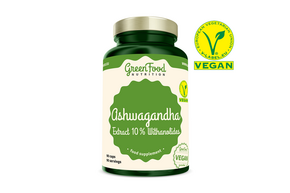 GreenFood Nutrition Ashwagandha Extrakt 10 % Withanolides 90 Kapseln, A-Nr.: 5634784 - 01