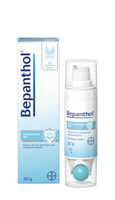 Sie sehen eine Packung Bepanthol® Narbenpflege-Gel, Produktbild: 01 Bepanthol® Narbenpflege-Gel, A-Nr.: 5973380 - 01