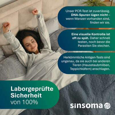 Sie sehen eine Packung Bettwanzen PCR-Test für Zuhause, Produktbild: 06 Bettwanzen PCR-Test für Zuhause, A-Nr.: 6010927 - 06