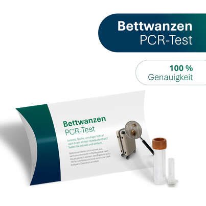 Sie sehen eine Packung Bettwanzen PCR-Test für Zuhause, Produktbild: 08 Bettwanzen PCR-Test für Zuhause, A-Nr.: 6010927 - 08