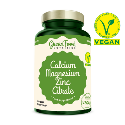 GreenFood Nutrition Calcium Magnesium Zink Citrate 120 Kapseln, A-Nr.: 5833791 - 01