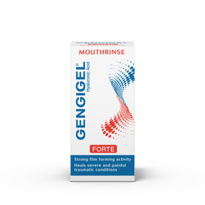 Sie sehen eine Packung Gengigel® Mundspülung Forte – intensive Pflege für den gesamten Mundraum nach zahnärztlichen Eingriffen, Produktbild: 01 Gengigel® Mundspülung Forte – intensive Pflege für den gesamten Mundraum nach zahnärztlichen Eingriffen, A-Nr.: 5986796 - 01