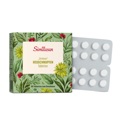 Sie sehen eine Packung „Similasan“ Heuschnupfen Tabletten, Produktbild: 01 „Similasan“ Heuschnupfen Tabletten, A-Nr.: 3545243 - 01