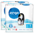 Sie sehen eine Packung Bio Windeln Nr.5 Junior Jumbo 11-16kg Pinguin – Pingo Swiss, Produktbild: 01 Bio Windeln Nr.5 Junior Jumbo 11-16kg Pinguin – Pingo Swiss, A-Nr.: 4559603 - 01