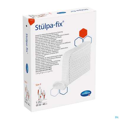 Sie sehen eine Packung Schlauchverband Stuelpa/fix Netz Gr 3 Hand/arm/kinderkopf 25m, Produktbild: 03 Schlauchverband Stuelpa/fix Netz Gr 3 Hand/arm/kinderkopf 25m, A-Nr.: 1734589 - 03