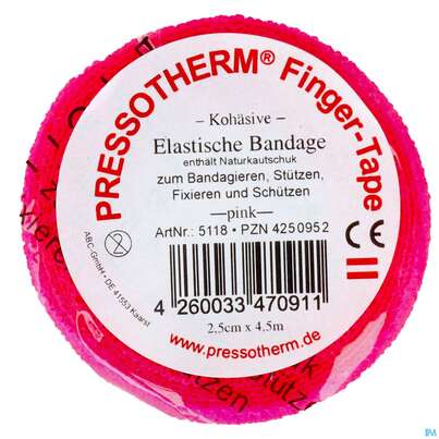 Tape Pressotherm/finger-tape Flexibel Kohaesive 2,5cmx 4,5m Pink 1st, A-Nr.: 4250952 - 02