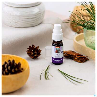 Sie sehen eine Packung Taoasis Raumspray Zirbe Mini Demeter 10ml, Produktbild: 03 Taoasis Raumspray Zirbe Mini Demeter 10ml, A-Nr.: 5998552 - 03