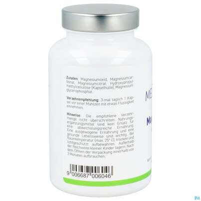 Magnesium Kapseln Komplex -melasan 610mg 180st, A-Nr.: 2673074 - 03