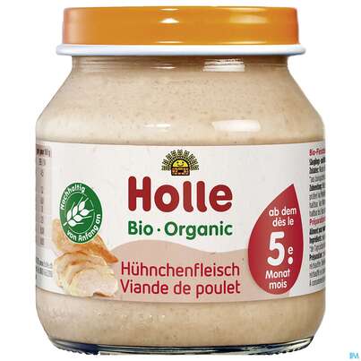 Holle Bio/demeter Glaeschen Huehnerfleisch 125g, A-Nr.: 4289552 - 01