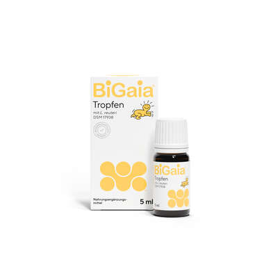 Sie sehen eine Packung BiGaia® Tropfen 5 ml, Produktbild: 01 BiGaia® Tropfen 5 ml, A-Nr.: 6022310 - 01
