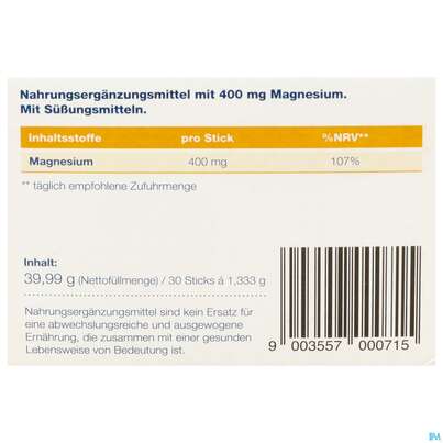 Magnofit Ultra 400mg Stick 30st, A-Nr.: 5833472 - 05