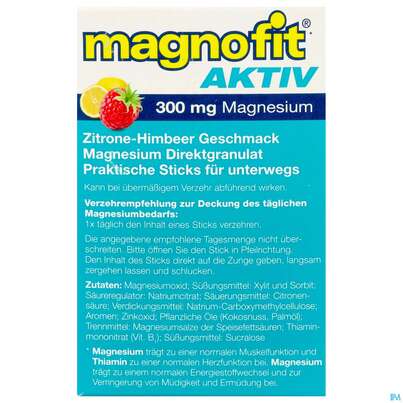 Magnofit Aktiv 300mg Stick 30st, A-Nr.: 5833495 - 04