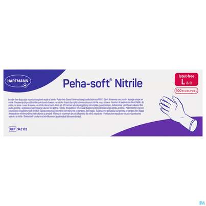 Untersuchungshandschuhe Peha/soft/puderfrei Nitrile Unsteril L 100st, A-Nr.: 3423385 - 02