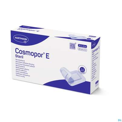 Sie sehen eine Packung Wundverband Cosmopor/e Steril Selbstklebend 8x 15cm 25st, Produktbild: 03 Wundverband Cosmopor/e Steril Selbstklebend 8x 15cm 25st, A-Nr.: 2773769 - 03