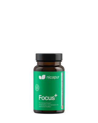 Sie sehen eine Packung nicapur Focus+, Produktbild: 01 nicapur Focus+, A-Nr.: 5968367 - 01